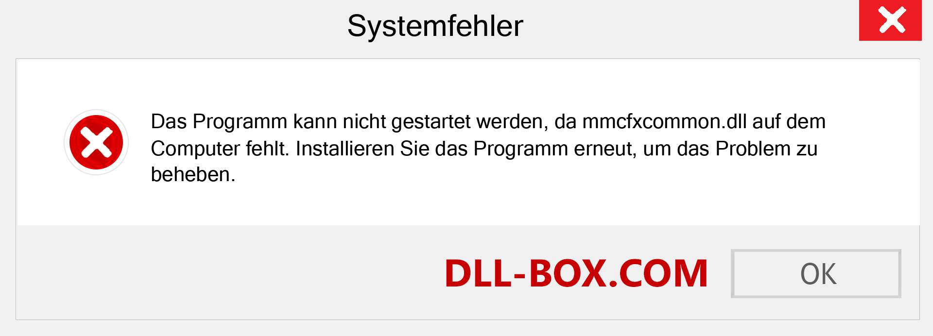 mmcfxcommon.dll-Datei fehlt?. Download für Windows 7, 8, 10 - Fix mmcfxcommon dll Missing Error unter Windows, Fotos, Bildern