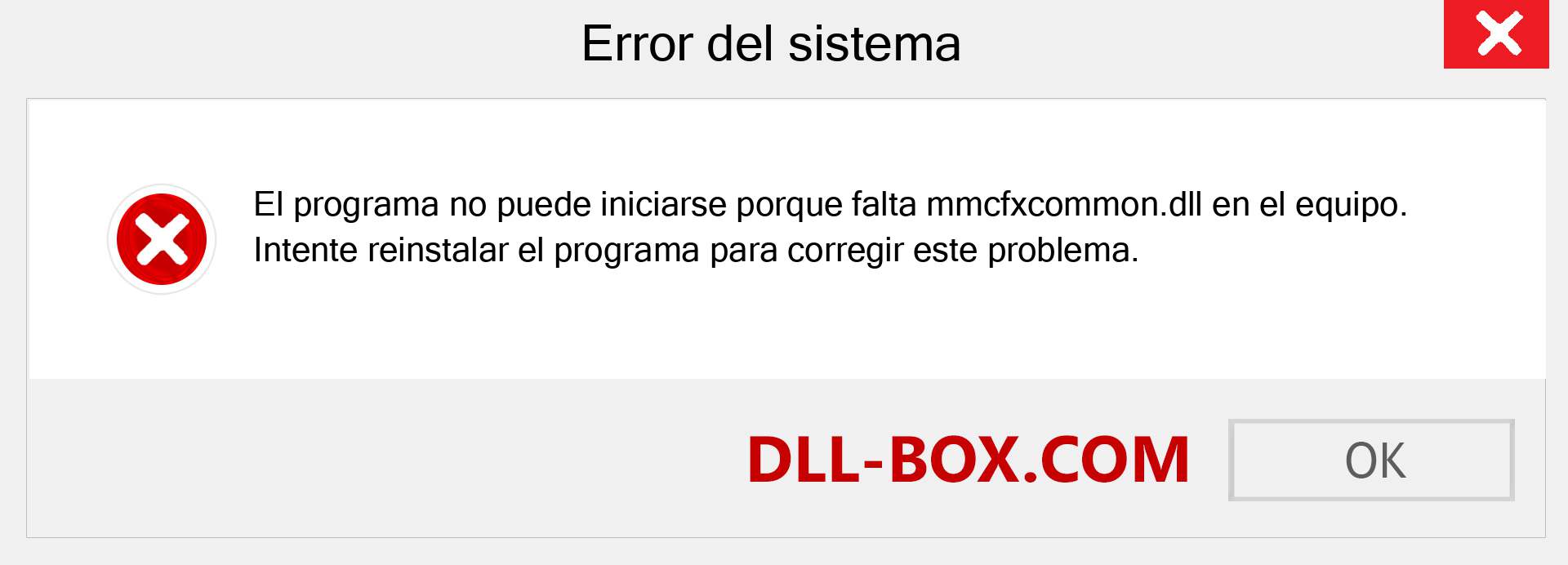 ¿Falta el archivo mmcfxcommon.dll ?. Descargar para Windows 7, 8, 10 - Corregir mmcfxcommon dll Missing Error en Windows, fotos, imágenes