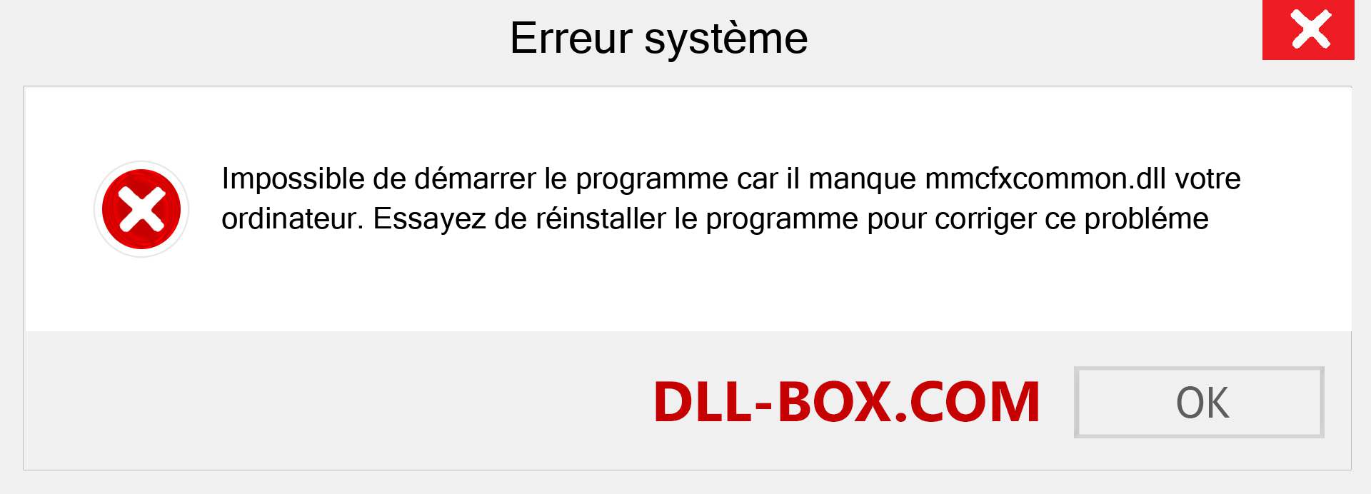 Le fichier mmcfxcommon.dll est manquant ?. Télécharger pour Windows 7, 8, 10 - Correction de l'erreur manquante mmcfxcommon dll sur Windows, photos, images